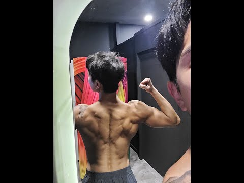 한달동안 등 운동만하면 생기는일2 #shorts