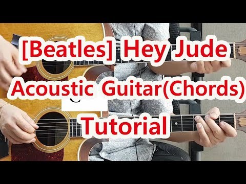 Hey Jude Acoustic Guitar (With Chords)-Easy Ckey