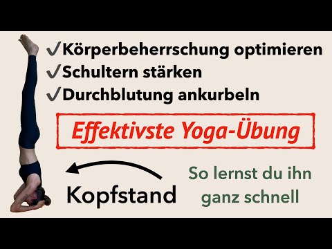 Power-Yoga: Kopfstand lernen ohne Wand & Verletzungen vorbeugen - Tutorial für sicheren Einstieg