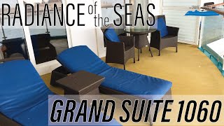 Radiance of the Seas Grand Suite 1060 Tour - Is This One of the Largest Balconies Afloat?