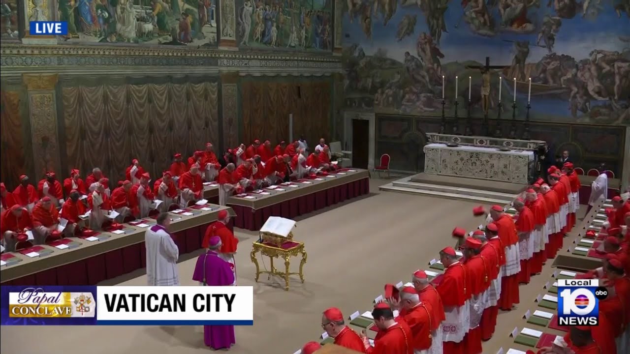 Cardinals begin process to elect new pope