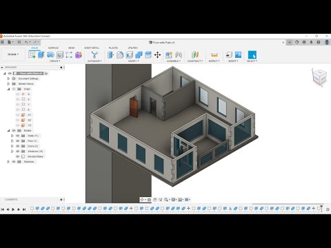 Fusion 360 Model Floor Lasercut Design