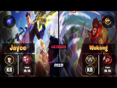 Tempt JAYCE (Mid) [Phase Rush] VS WUKONG - Challenger KR Patch 10.16