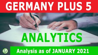 LOTTO UPGRADE: GERMANY PLUS 5 STATISTICAL NUMBER GUIDE | 5 DIGIT GAME | JANUARY 2021