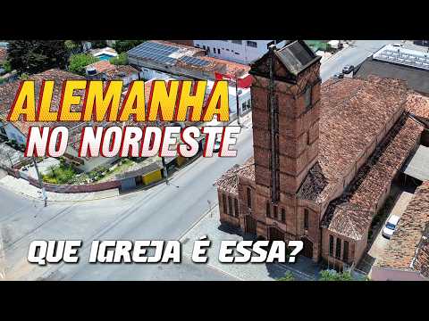 Essa IGREJA parece da ALEMANHA, mas fica na PARAÍBA 🇩🇪🇧🇷 | Rio Tinto vista por DRONE