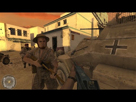 Outnumbered and Outgunned/Armored Car Escape: Rommel's Last Stand - Call of Duty 2 Mission 14