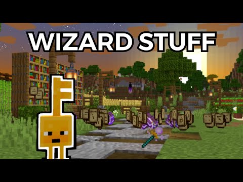 So I added wizard stuff in Minecraft