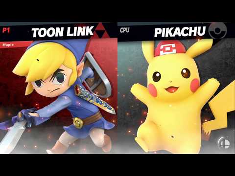 Smash Ultimate - Toon Link vs. Pikachu (Lv. 9 CPU) - Episode 13