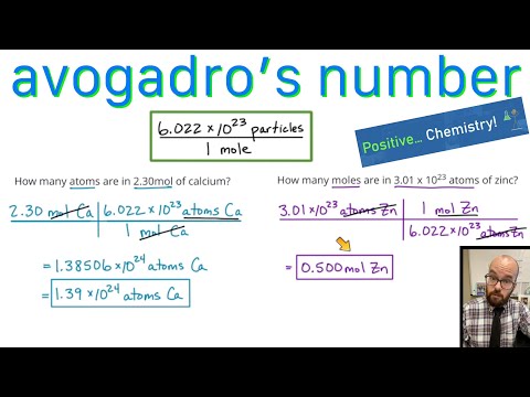 Avogadro’s Number - Converting between atoms and moles