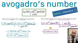 Avogadro’s Number - Converting between atoms and moles