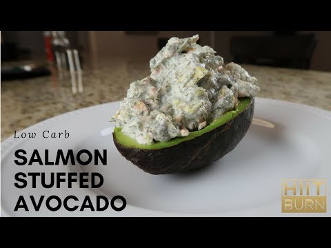Low Carb Salmon Stuffed Avocado | HIITBURN Carb Cycling Recipes