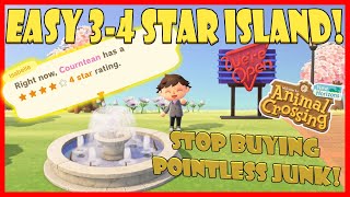 EASY 3 or 4 STAR RATING! Minimal Effort! Minimal Items! Island Tour | Animal Crossing New Horizons