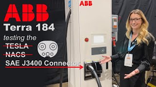 ABB Terra 184 with Tesla-style Connector (i.e. NACS or SAE J3400)