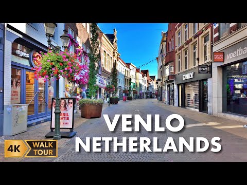 Venlo, Netherlands Walking Tour [4K/60fps]