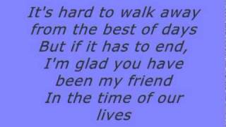 Tyrone Wells - Time of our lives lyrics