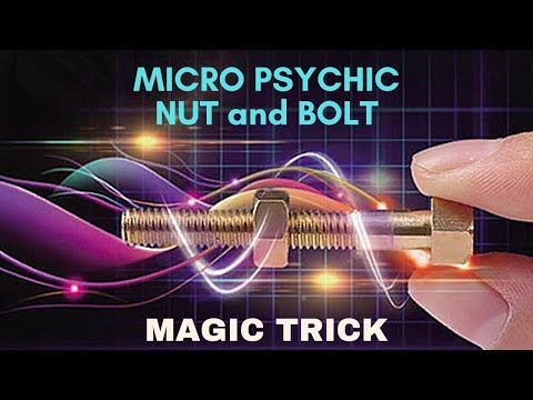 Micro Psychic Nut and Bolt - Magic Trick - How to Make a Nut Come Off a Bolt By Itself