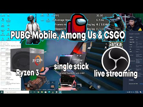 RA#7: live streaming test a Ryzen 3 3200G with a single stick of RAM