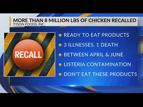 Tyson Foods recalls ready-to-eat chicken products over...