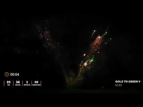 5133 - Gold to green V