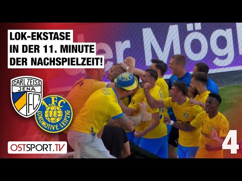 90.+11! LOK-Wahnsinn - Jena geschockt: Carl Zeiss Jena - 1.FC Lok Leipzig 2:3 | Regionalliga Nordost