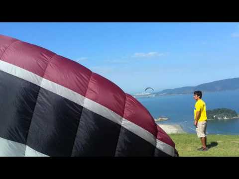 Vôo  são vicente parapente.