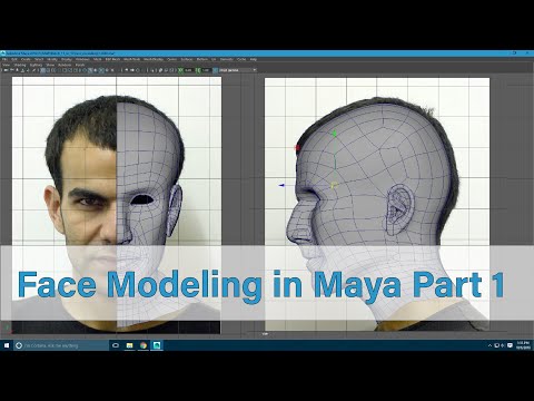 Face Modeling in Maya 3D: Step-by-Step Tutorial (Part 1) | Sekhon3D #3d #autodeskmaya #mayamodeling