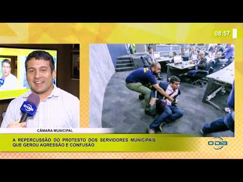 BOM DIA NEWS 12 03 20  RepercussaÌƒo do protesto dos servidores municipais que gerou confusão