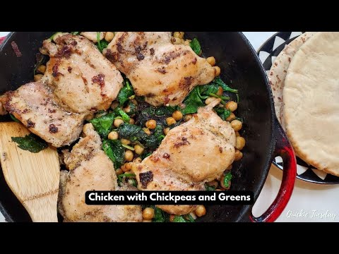 Cookin' With Norma - Quickie Tuesday - Chicken with Chickpeas and Greens