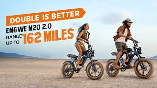 Vídeo de ENGWE M20 Dual Battery - E-Bike Fat 750W com 2 Baterias e Autonomia até 120 km - Cor Verde - Lançamento Pré-Venda