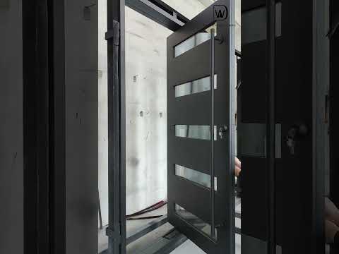 IWD modern pivot door black