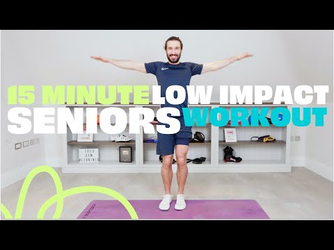 15 Minute Low Impact Low Intensity SENIORS Workout | The Body Coach TV