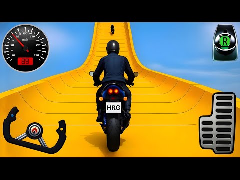 Crazy Bike Mega Ramp Impossible Racing - Impossible Bike Stunts Tracks - Android Gameplay #9