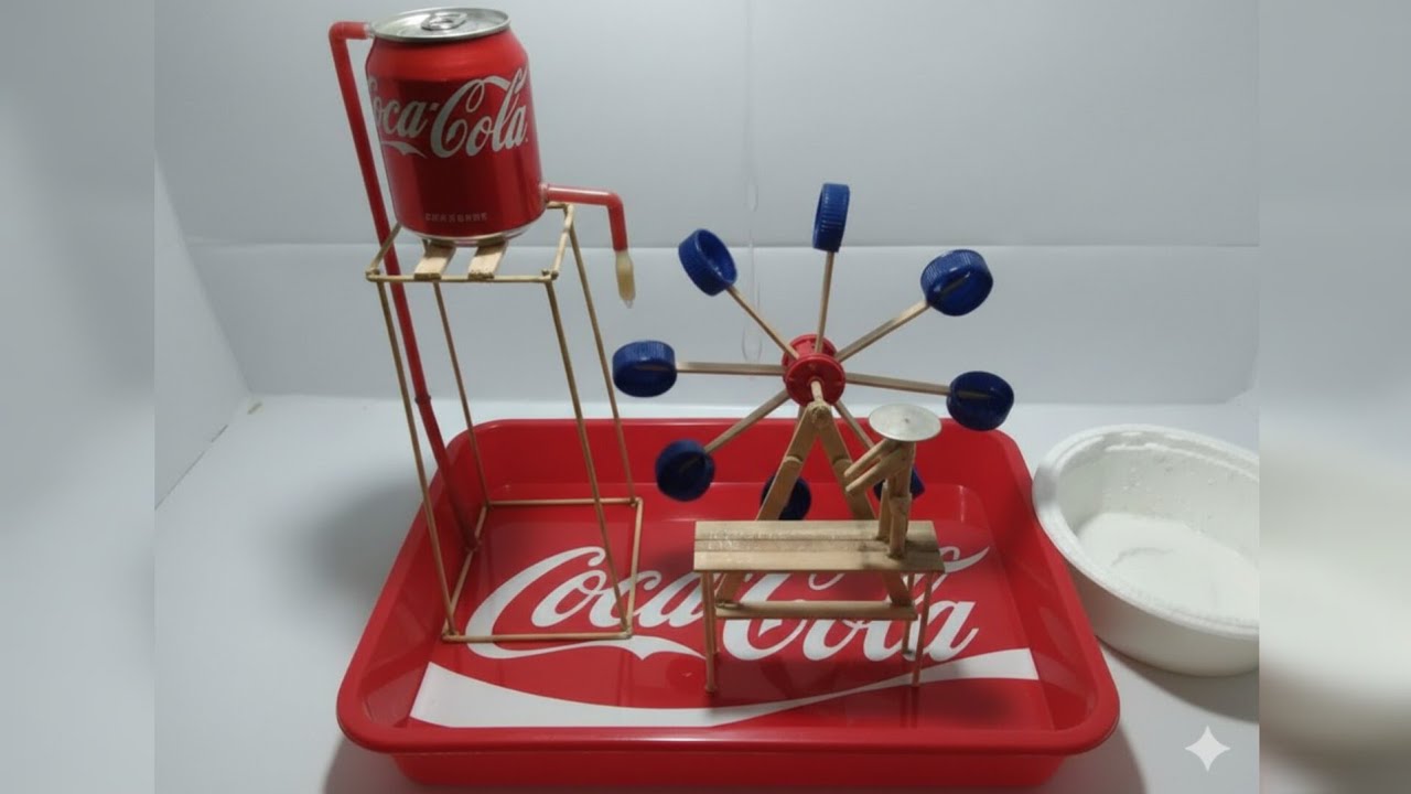 ⛲😁FUENTE con MOLINO de AGUA y GRANJERO DE forma CASERA 2020 - OFICIAL TOPS (inventos caseros)