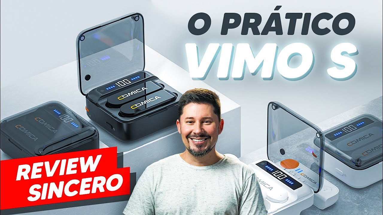 Lapela sem fio Vimo S da COMICA | Microfone perfeito para celular