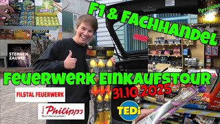 F1 & Fachhandel Einkaufstour | Sternenzauber, Filstal Feuerwerk, Tedi, Thomas Philipps | Pyrozündler