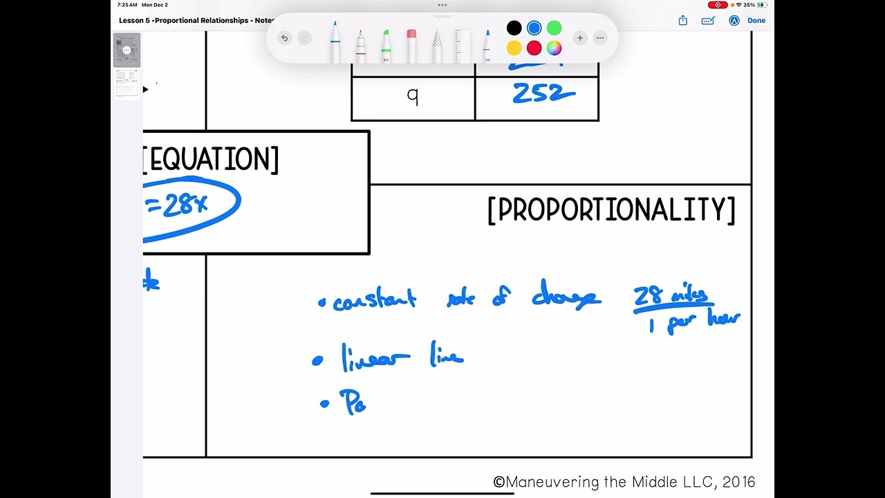 U4 L5 - Proportional Relationships