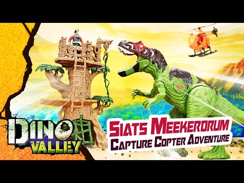 Dino Valley Light & Sound Siats Meekerorum Capture Copter Adventure Playset