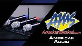 Video thumbnail for American Audio WU419V 4 Channel Wireless Mic System - American Musical Supply by American Musical Supply