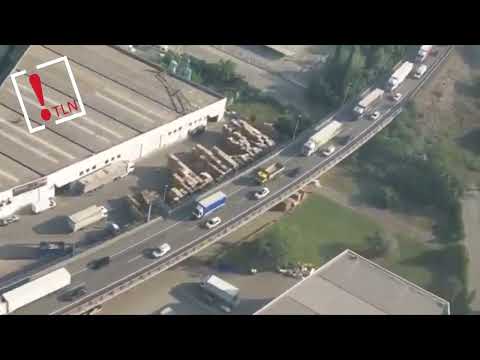 Retenciones de 4 km en la AP 7 en Montmeló por un accidente