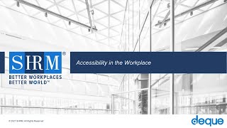 Accessibility in the Workplace: Partner Webinar with SHRM