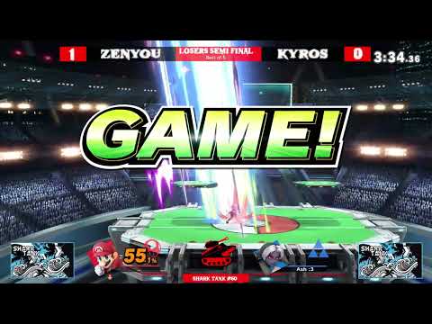 Shark Tank #60 Losers Semi Final Zenyou (Mario) Vs  Mazer  CS3 Kyros (Young Link) SSBU Tournament