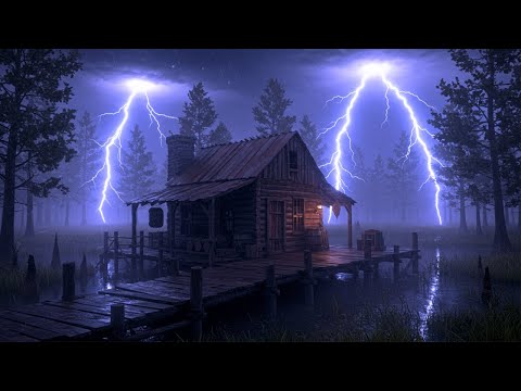 Relaxing Heavy Rain and Thunderstorm Sounds | Deep Sleep Ambience for Studying, Meditation & Focus