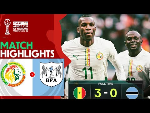 Sénégal - Botswana 3-0  Highlights | Afcon 2025 | Coupe d'Afrique des Nations | Senegal vs Botswana