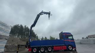 Camion plateau < 3.5t Volvo FH16 650 Palfinger PK 26002 EH crane truck with ji | Image 4 - Autoline