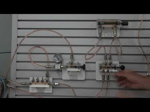 Understanding a Basic Hydraulic System with Transparent Componenets