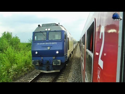 VT614 DMU & GM 64-1138-8 & IR1932"Bihor" Oradea-Mangalia Langa/Near Oradea - 30 June 2017