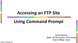 2. Accessing FTP Site via Command Line Interface