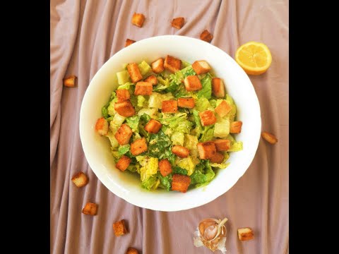 Cezario salotos / Skanių salotų paslaptis/ Caesar salad/ the secret of a delicious salad