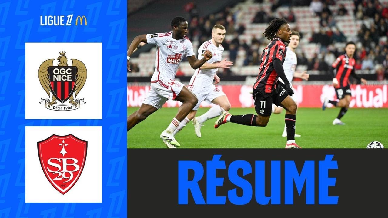 Nice vs Stade Brestois Highlights