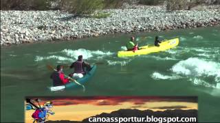 preview picture of video 'Sporttur descenso rio Deva en Canoa temporada 2013'